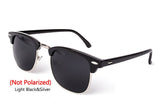 Polarized Semi-Rimless Sunglasses Women/Men Polarized UV400 Classic Brand Designer Retro Oculos De Sol Gafas