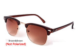 Polarized Semi-Rimless Sunglasses Women/Men Polarized UV400 Classic Brand Designer Retro Oculos De Sol Gafas