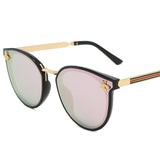 luxury bee Fashion for women Sunglasses Men Square Brand Design Sun Glasses Oculos Retro male iron ALIKIAI