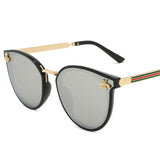 luxury bee Fashion for women Sunglasses Men Square Brand Design Sun Glasses Oculos Retro male iron ALIKIAI