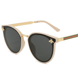 luxury bee Fashion for women Sunglasses Men Square Brand Design Sun Glasses Oculos Retro male iron ALIKIAI