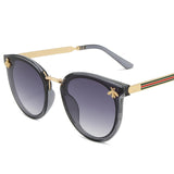 luxury bee Fashion for women Sunglasses Men Square Brand Design Sun Glasses Oculos Retro male iron ALIKIAI