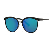 Black Cat Eye Sunglasses Women Shades Famous Brand Luxury New Designer Trendy Sun Glasses Female Small White Points UV400