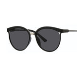 Black Cat Eye Sunglasses Women Shades Famous Brand Luxury New Designer Trendy Sun Glasses Female Small White Points UV400