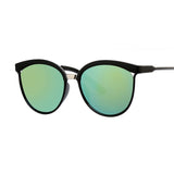 Black Cat Eye Sunglasses Women Shades Famous Brand Luxury New Designer Trendy Sun Glasses Female Small White Points UV400