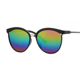 Black Cat Eye Sunglasses Women Shades Famous Brand Luxury New Designer Trendy Sun Glasses Female Small White Points UV400
