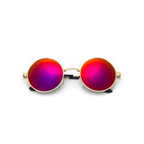 Vintage Black Silver Gothic Steampunk Round Metal Sunglasses for Men Women Mirrored Circle Sun Glasses Male Oculos