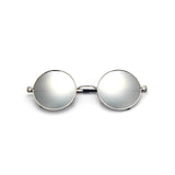 Vintage Black Silver Gothic Steampunk Round Metal Sunglasses for Men Women Mirrored Circle Sun Glasses Male Oculos