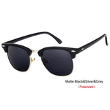Polarized Semi-Rimless Sunglasses Women/Men Polarized UV400 Classic Brand Designer Retro Oculos De Sol Gafas