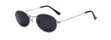 Kachawoo Oval Sunglasses For Men Small Metal Frame Black Red Pink Retro Sun Glasses Women New Year Gift