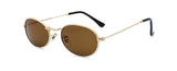 Kachawoo Oval Sunglasses For Men Small Metal Frame Black Red Pink Retro Sun Glasses Women New Year Gift