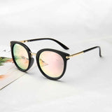 New Sunglasses Women Driving Mirrors vintage For Women Reflective flat lens Sun Glasses Female oculos UV400