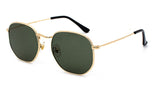 vintage gold sunglasses men square metal frame silver brown black small sun glasses female unisex summer style